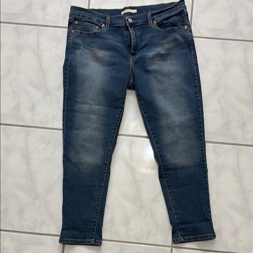 Levi Strauss Blue Boyfriend Jeans